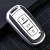 Læder TPU Bil Smart Nøgle Dæksel Etui Skal Nøglering til Geely Atlas Boyue NL3 EX7 SUV GT GC9 Emgrand X7 Borui Bilholder Tilbehør