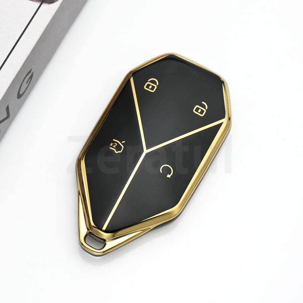 Fashion Tpu Interior Decoration Accessories For Byd Formula Leopard 3 5 8 7 Car Key Case Cover Shell Fob Keyless Keychain