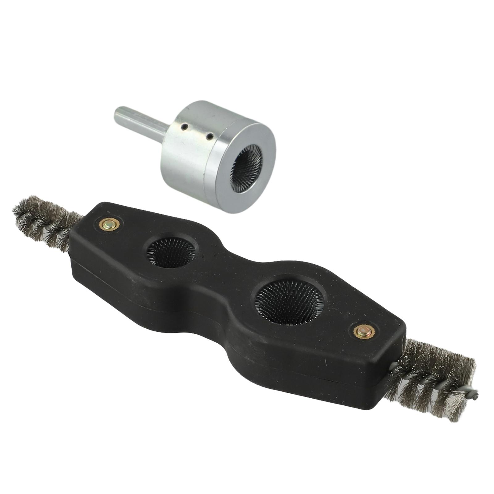 

4 In 1 Battery Brush Cleaner Dual Head Cleaner Plumbing Cleaning Tool 22MM Copper Pipe Cleaner Cleaning Before Welding