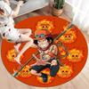 Alfombra Redonda de Área Alfombra de Alfombra de One Piece Para Sala de Estar Dormitorio Sofá Sala de Juegos Decoración Alfombrilla Antideslizante para el Suelo