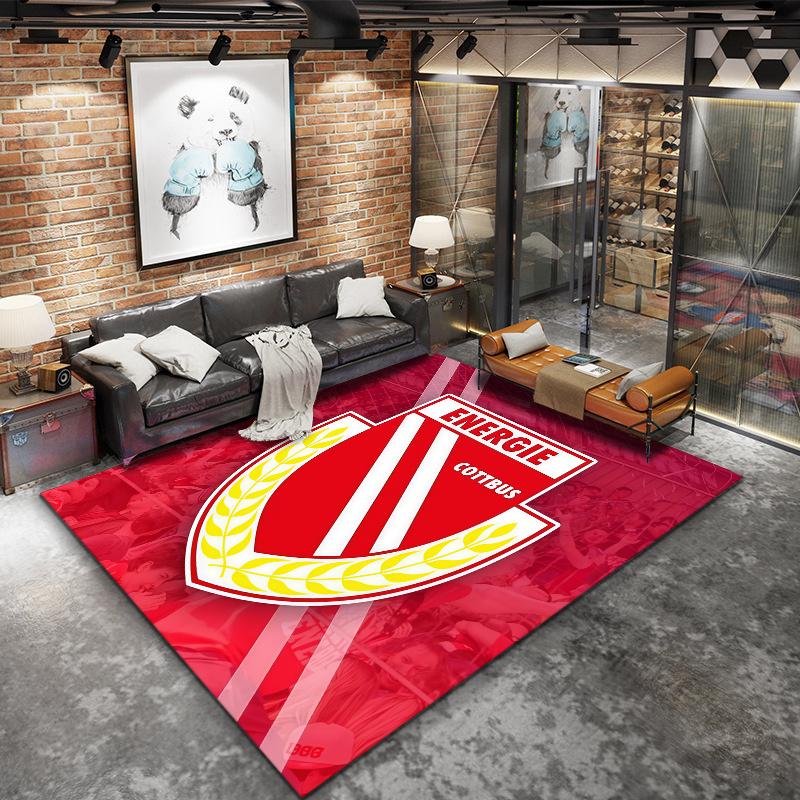 Energie Cottbus Carpet Rug for Living Room Bedroom Home Sofa Decoration,Kids play Nonslip Floor Mat