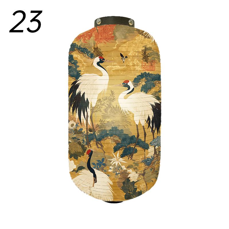 Japanese Style Traditional Cloth Lantern Crane Izakaya Sushi Restaurant Decor Signboard Party Festival Outdoor Decor Lantern