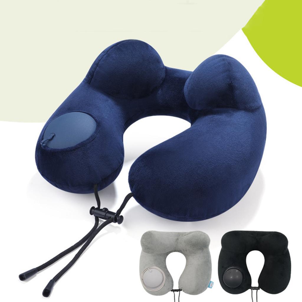 Small Shape Headrest Cushions Inflatable Aircraft Pillow, Neck Travel Pillow Head and Neck Support Pillow in Flight