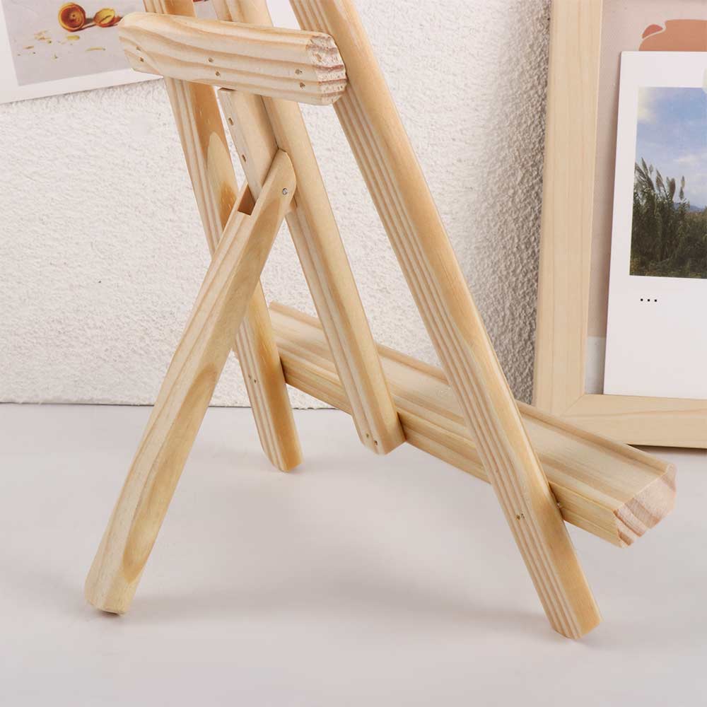 Artist Multifunction Small Wooden Holder Painting Easel Shelf Display Stand