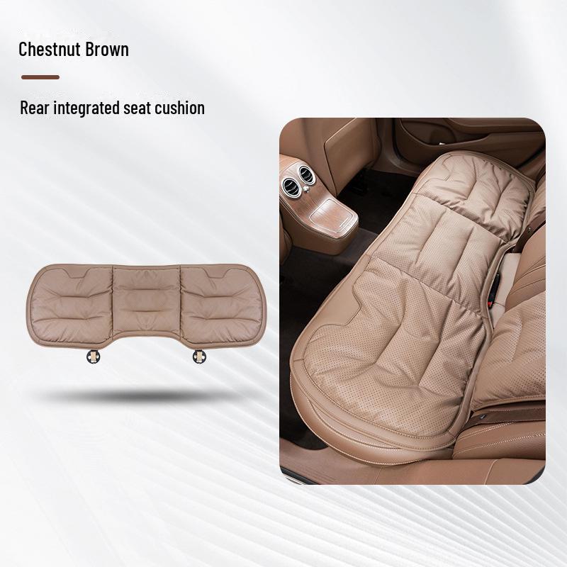 Kiváló minőségű nappa bőr autósülés párna, vastagított csúszásmentes kialakítás első és hátsó ötszemélyes autókhoz