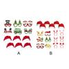 Christmas Decorations Adult Santa Glasses Non-woven Fabric Head Bands Gift for School Parties Live Streaming Photo Prop