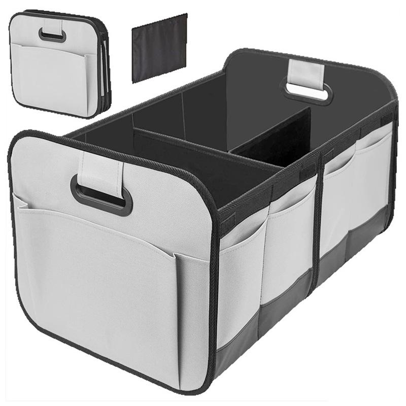 Large Collapsible Trunk Organizer with Multi Pockets Compartments Storage Organizer for Car SUV Minivan