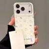 Ins Wind Bow Rabbit Suitable for Apple 17Promax Mobile Phone Case IP16 Large Hole IMD15 Cute 14 Hard Case