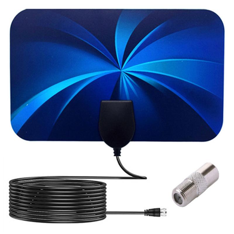 

2026 Новая комнатная антенна цифрового телевидения с высоким коэффициентом усиления 25 дБ для 8K, 4K и 1080P HDTV ТВ-антенна