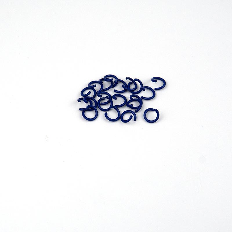 Breloc cu inel de fier colorat pentru bijuterii și brățări DIY