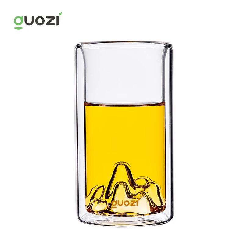 Стеклянная кружка Guozi с двойными стенками 225ml