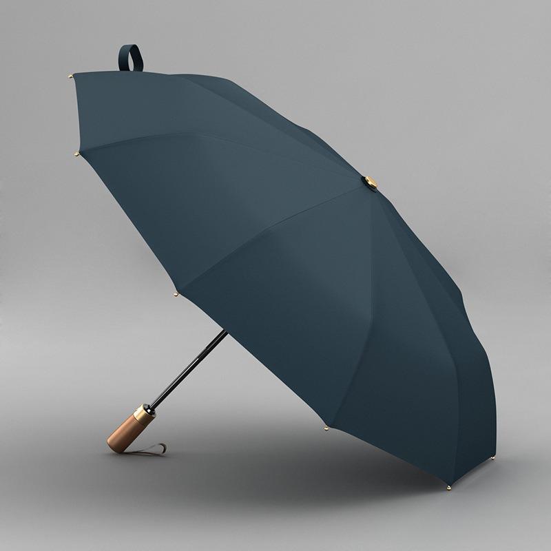 

Мужской автоматический зонт OLYCAT с 10 ребрами, прочными усиленными спицами и утолщенной тканью 114 cm синий