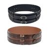 Embossed PU Leather Belt Renassance Medieval Buckle Belt Viking Wide Belt Norse Cosplay Belt Halloween Men Costume
