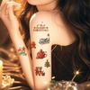Tattoo Stickers Waterproof Women Lasting Cute Christmas Gingerbread Man Tattoo Stickers Tattoo Stickers