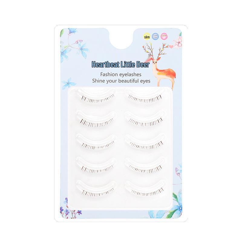 

Caramel Color Magic Pointed Lower Eyelashes - 5 Pairs Natural Nude Makeup A01 Black 5 Pairs/Box