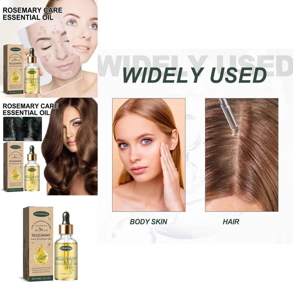 Woodsleep Rosemary Massage Essential Oil For Smooth Hydrated Skin And Acne Repair