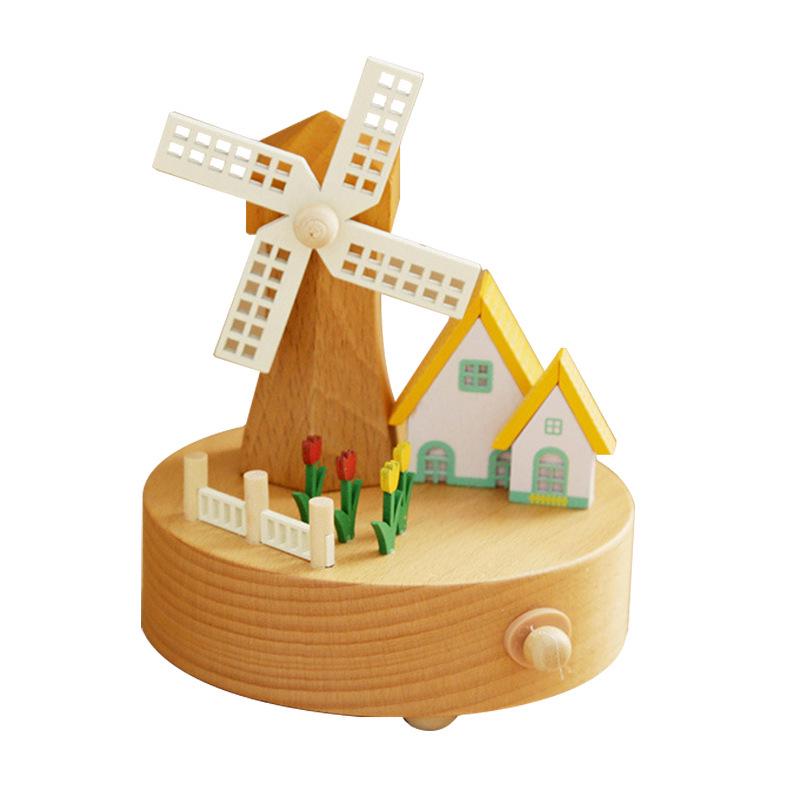 Christmas Festival Wooden Music Box: Creative Children's Toy and Home Decoration Craft, Perfect Birthday Gift
