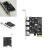 Pcie Usb30 Expansion Card With Four Ports For Desktop Computer Data Transfer