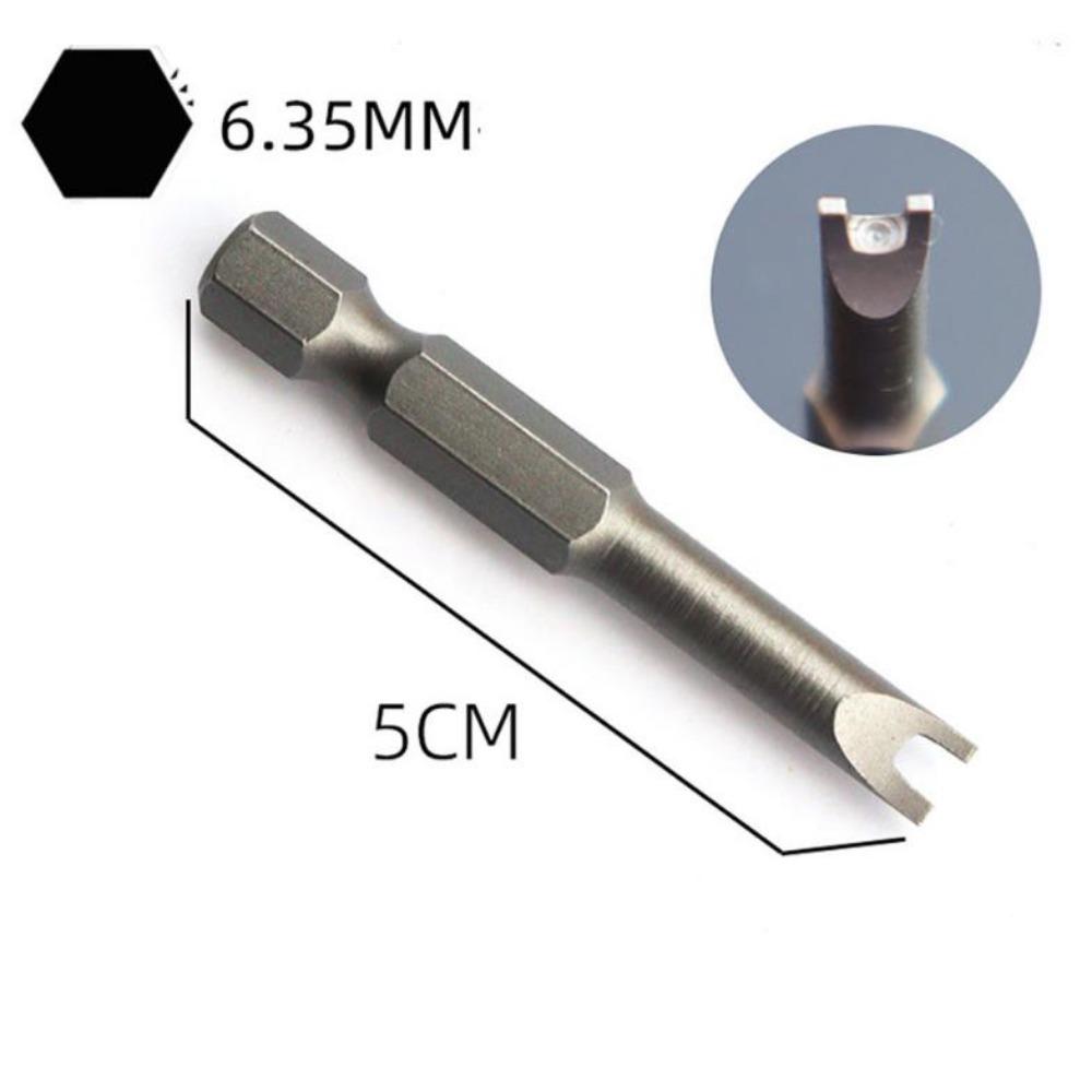 1PACK/5Pcs Special-shaped Screwdriver Set 50mm U-shaped Y-Type Triangle Inner Cross Three Points Screwdriver Bit Tool