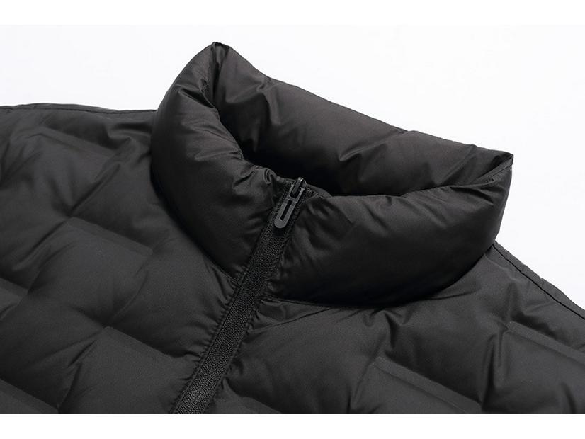 2025 Men's Autumn/Winter Lightweight 90% White Duck Down Jacket - Fashionable Short Stand Collar Style