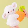 Cute Bunny Plush Plaything Kawaii Fluffy Rabbit Hold Carrot Plaything Children'S Sleeping Doll Lovely Throw Pillow Gifts Household Decoration