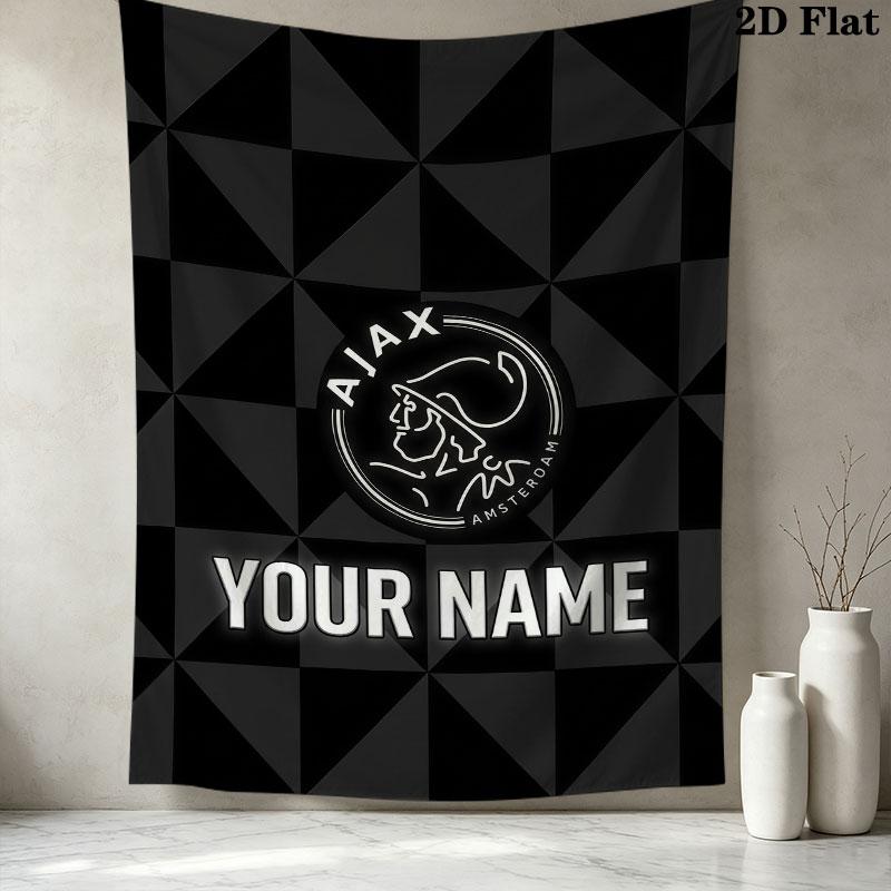 Afc Ajax Wall Hanging Printed Fabric Blanket Decorative Tapestries for Bedroom Living Room Home Decor