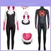 2023 Spider-man Miles Gwen Cosplay Kostüm Damen Spider-man Jumpsuit Milchseide Stoff