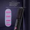 White Mini Wireless Hair Straightener Brush, Gobrush Pro Cordless Fast Heating for Effortless Hair Styling