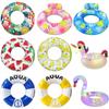 Inflatable Starry Sky Sequin Swimming Ring for Women - Thickened, Eco-friendly PVC