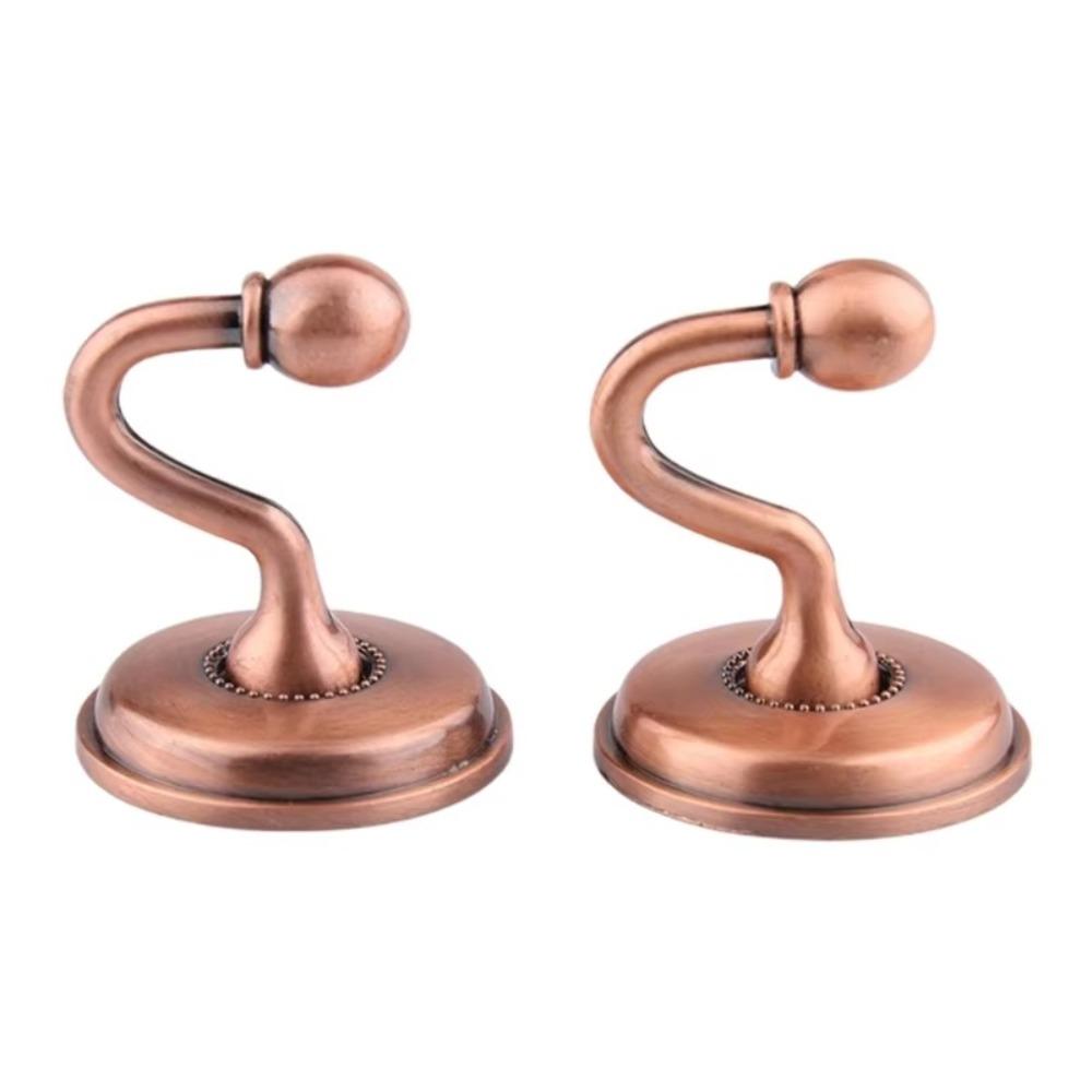 

2pcs Pommel Tieback Wall Hooks Zinc Zinc Zinc Alloy Curtain Holdbacks Home Decor Accessories бронзовый/красный