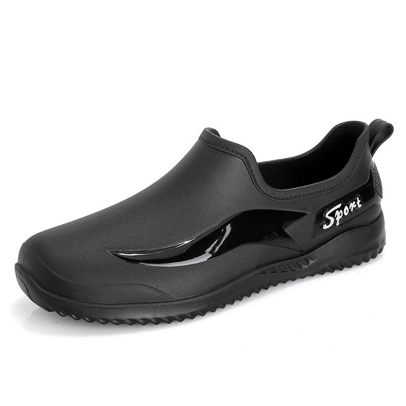 Men's Non-slip and Wear-resistant Low-top Waterproof Water Shoes Men's Kitchen Chef Work Shoes Rain Shoes Men's Labor Insurance Shoes Are Versatile