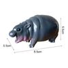 Mini Pygmy Hippopotamus Statue Lovely Hippo Resin Figurines  Fans Collection