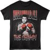Muhammad Ali Champion Front & Back Print Black Graphic Crew Neck, Short Sleeve Tee - Vintage Style T Shirt for Men & Women