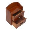 3pcs With Drawers Wooden Storage Box Multi Layer Storage Cabinet Desktop Storage Box  For Office