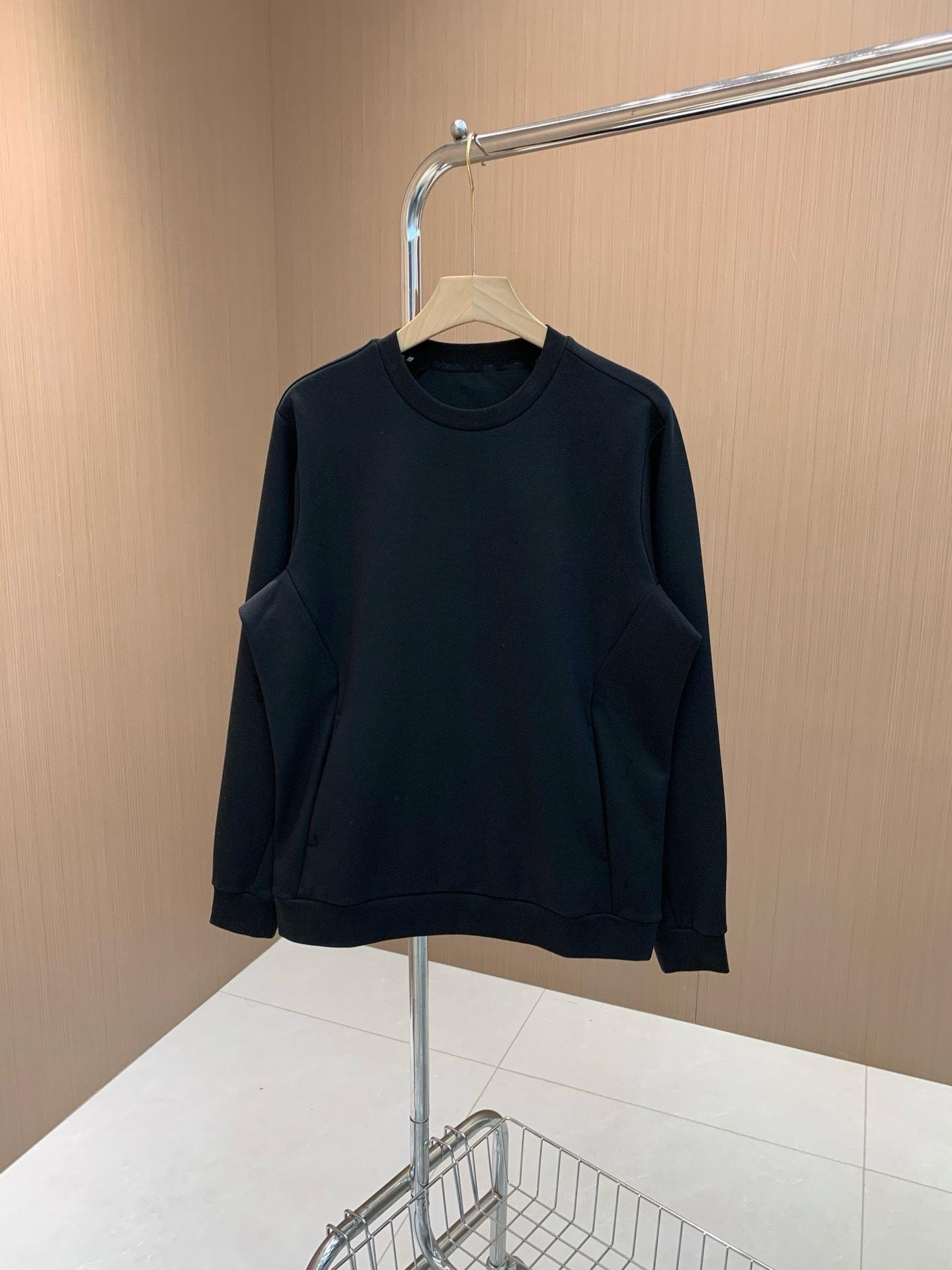 Men s Round Neck Knit Pullover Hoodie - Versatile, Casual, Long Sleeve XL