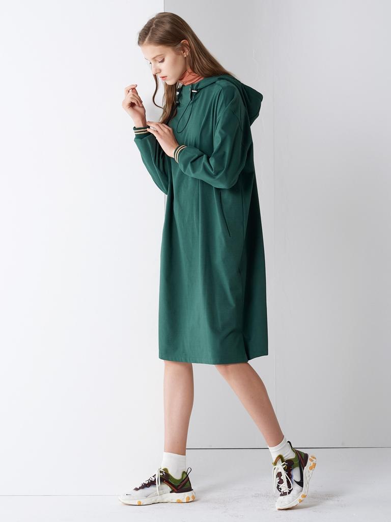 PINBLACK Bar-Code Long Hood One-Piece Green