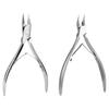 CLARO Professional Nail Nippers 2-Piece Set (1 Set) Silver