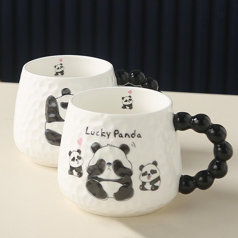 Cute Panda Ceramic Cup High Value Mug Souvenir Home Couple Water Cup Coffee Cup Gift Cup