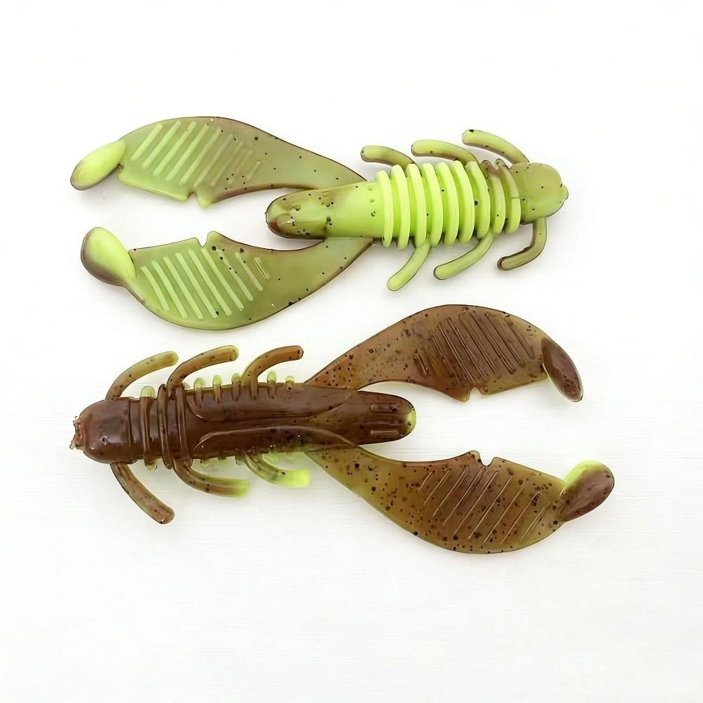 3 Stück Hinderniss Garnelen Weicher Kunstköder Lebensecht Realistischer Köder Kreative Angeln Weiche Köder