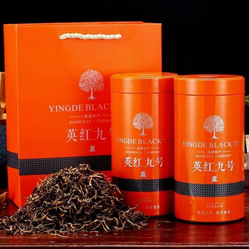 Authentic Yingde Black Tea Yinghong No. 9 High-Quality Organic Canned Gift Tea