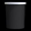 NHZHIW Black Press-Ring Kitchen Trash Can