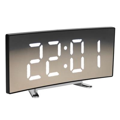 Household Modern Electronic Alarm Clock LED   Mirror Clock with Large Screen