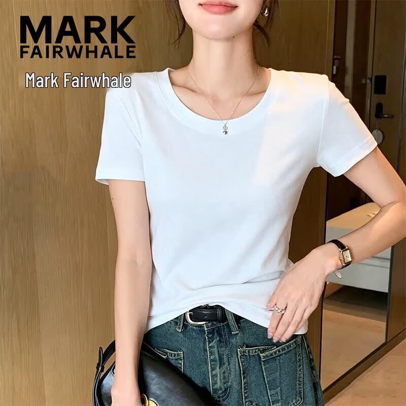 Mark Fairwhale Women's Slim Fit Round Neck T-Shirt