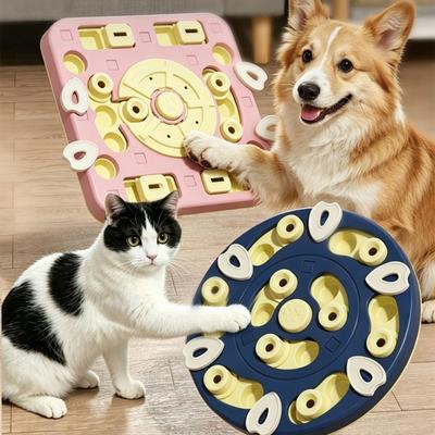 Sliding Pet Puzzle Feeder Toy Adjustable Slow Feeder Tray New Snuffle Treat Maze Bowl  Dog Cat