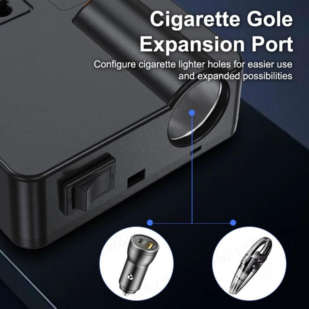 DC 12V/24V To AC 220V Power Adapter Universal Car Converter Socket Automotive Charger Inverter