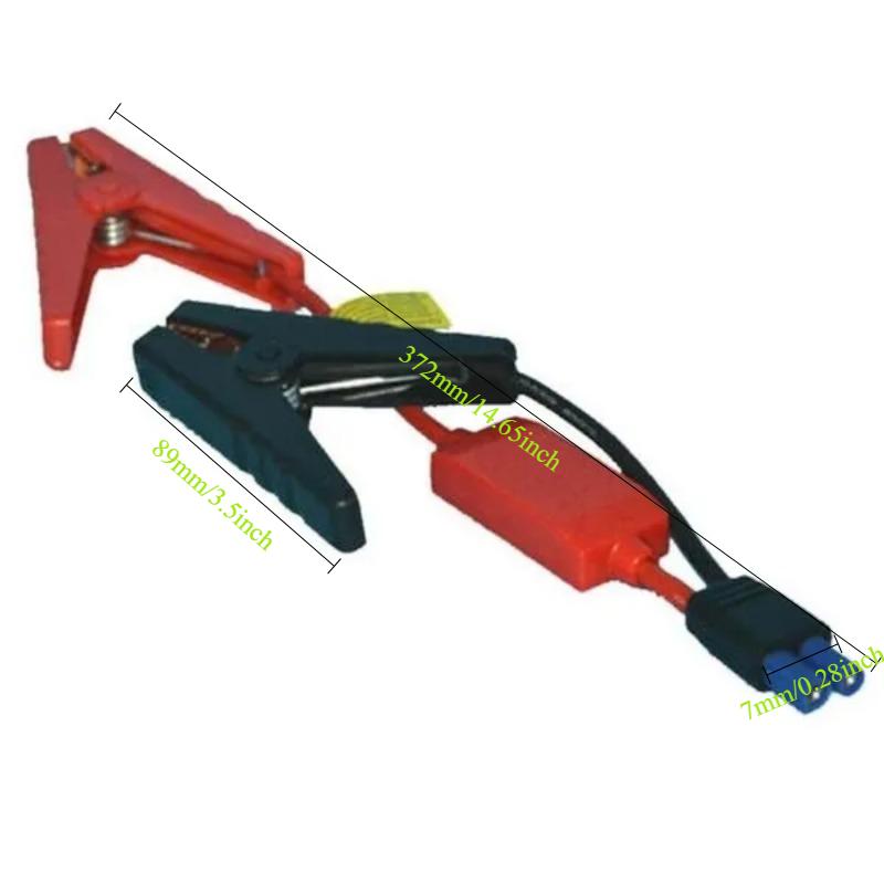 1SET Car Jump Starter Connector Emergency Lead Cable Battery Alligator Clamp Clip