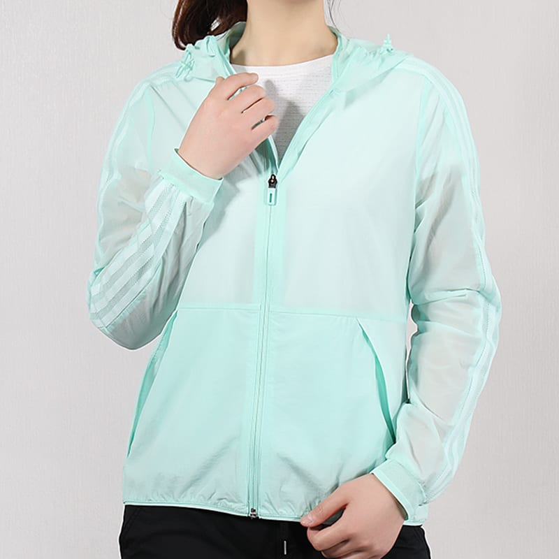 adidas Jackets Women's Mint Green Hooded Moderate Other DY8666