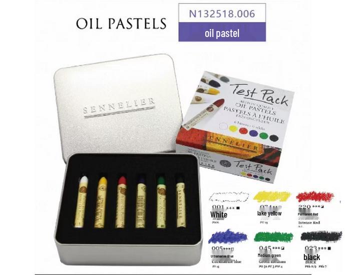 

Набір французьких олійних пастелей 24 кольори - Яскраві перламутрові відтінки для пейзажів та портретів на олійній основі