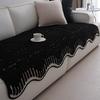 Straight Row Leather Sofa Cushion  New Autumn And Winter Sofa Cover Fixed Non-Slip Seat Cushion One Piece Winter Cushion