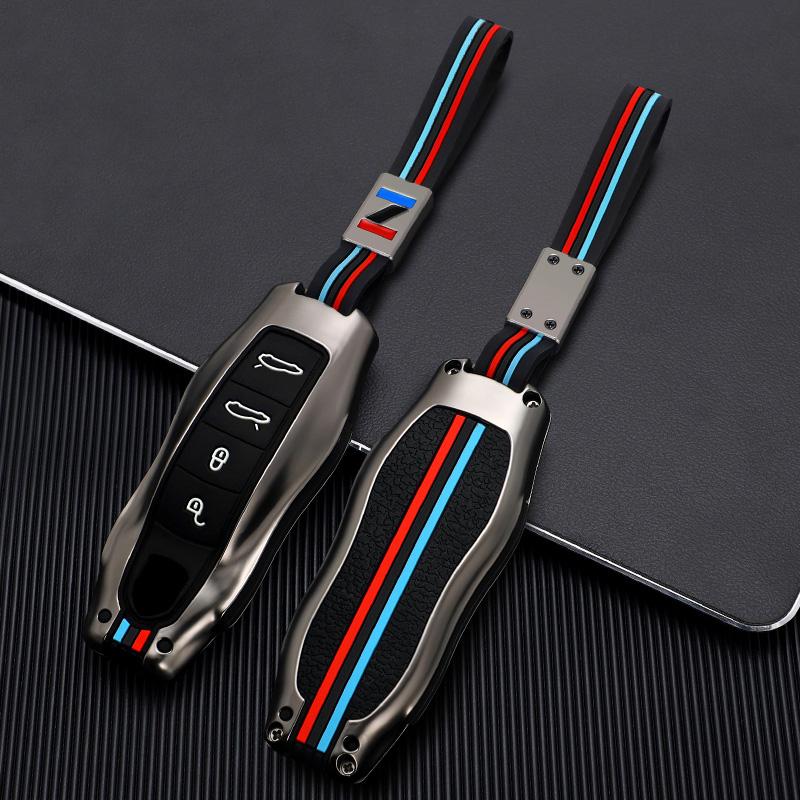 Zinc Alloy Car Key Case for Porsche Cayenne 958 911 Lepin 996 Macan Panamera 997 944 924 987 987 Gt3 Cayman 987 Car Accesories